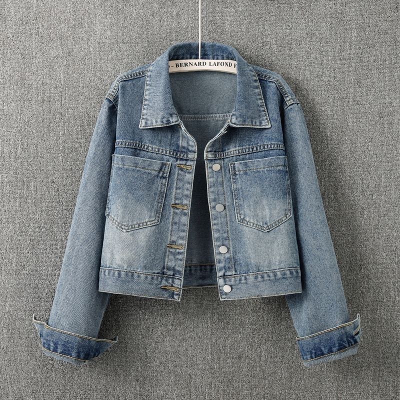 Model Kit Varnish - Vintage Denim Jacket Women Spring and