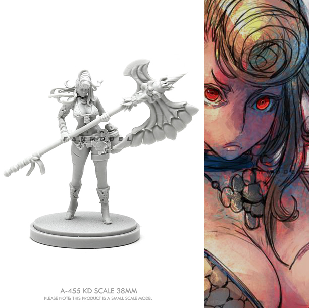 Model Kit Knight - 38mm Resin model kits figure beauty