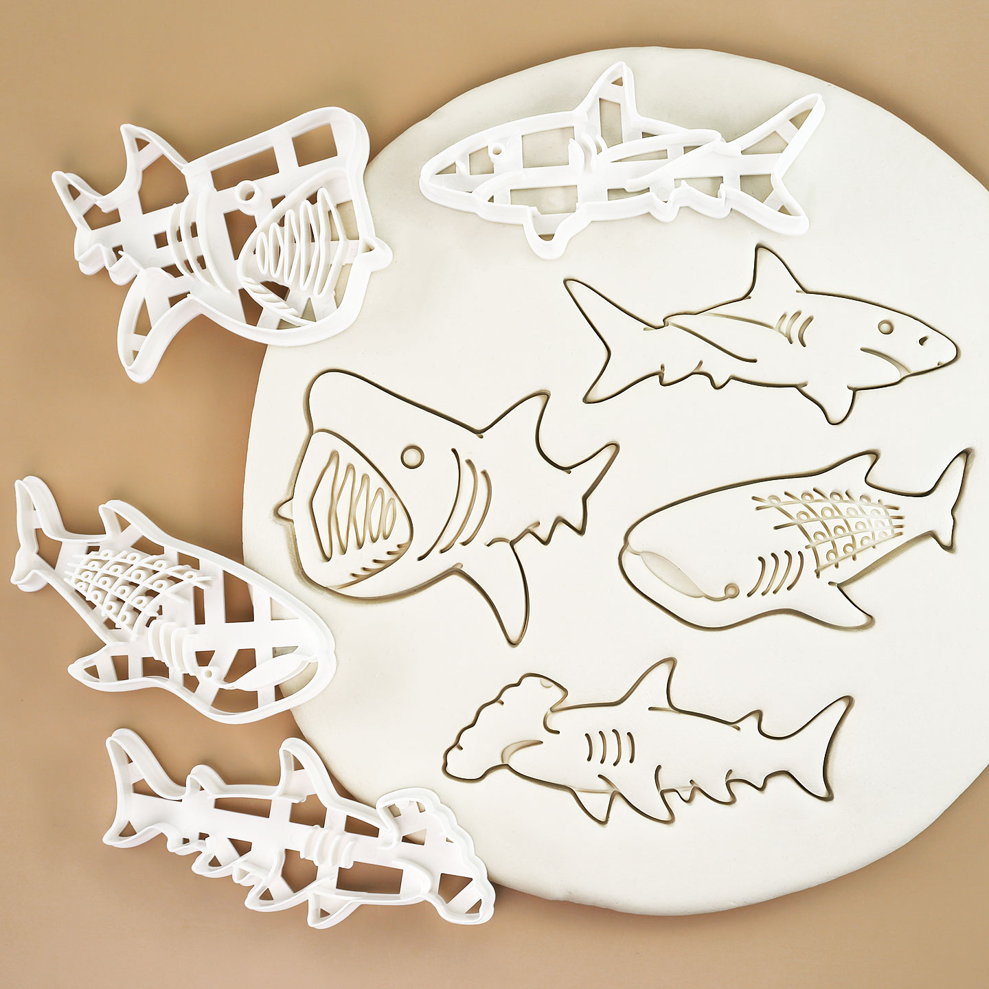 1 Pc/4 Pcs Shark Cookie Cutter - Model Kit Tank 评论和价格