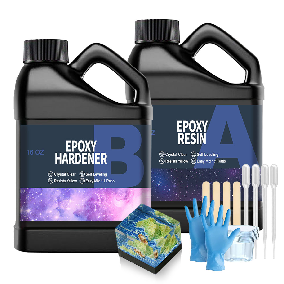 32OZ Clear Epoxy Resin Kit, No - Resin Kit Cast 评论和价格
