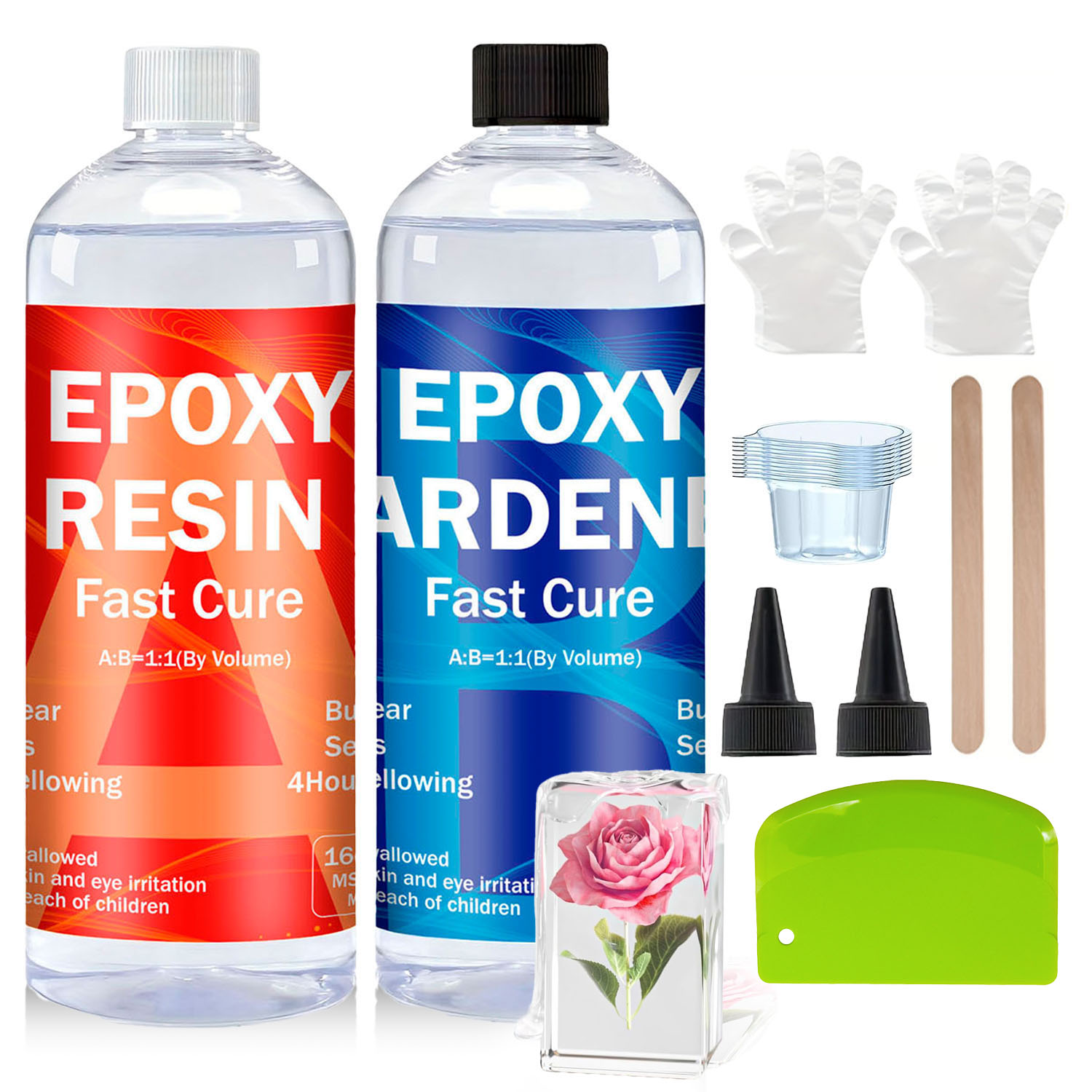 Clear Epoxy Resin Kit 8oz/16oz - Resin Kit Cast 评论和价格