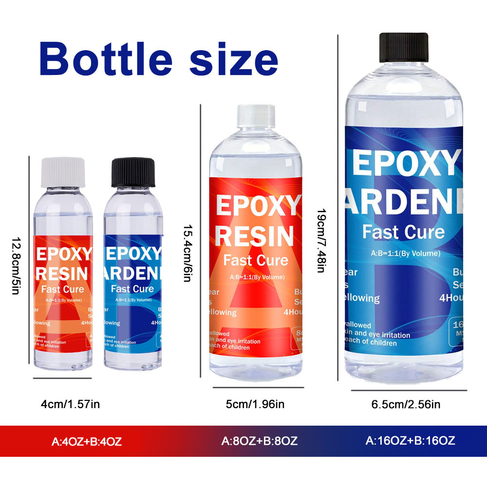 Clear Epoxy Resin Kit 8oz/16oz - Resin Kit Cast 评论和价格