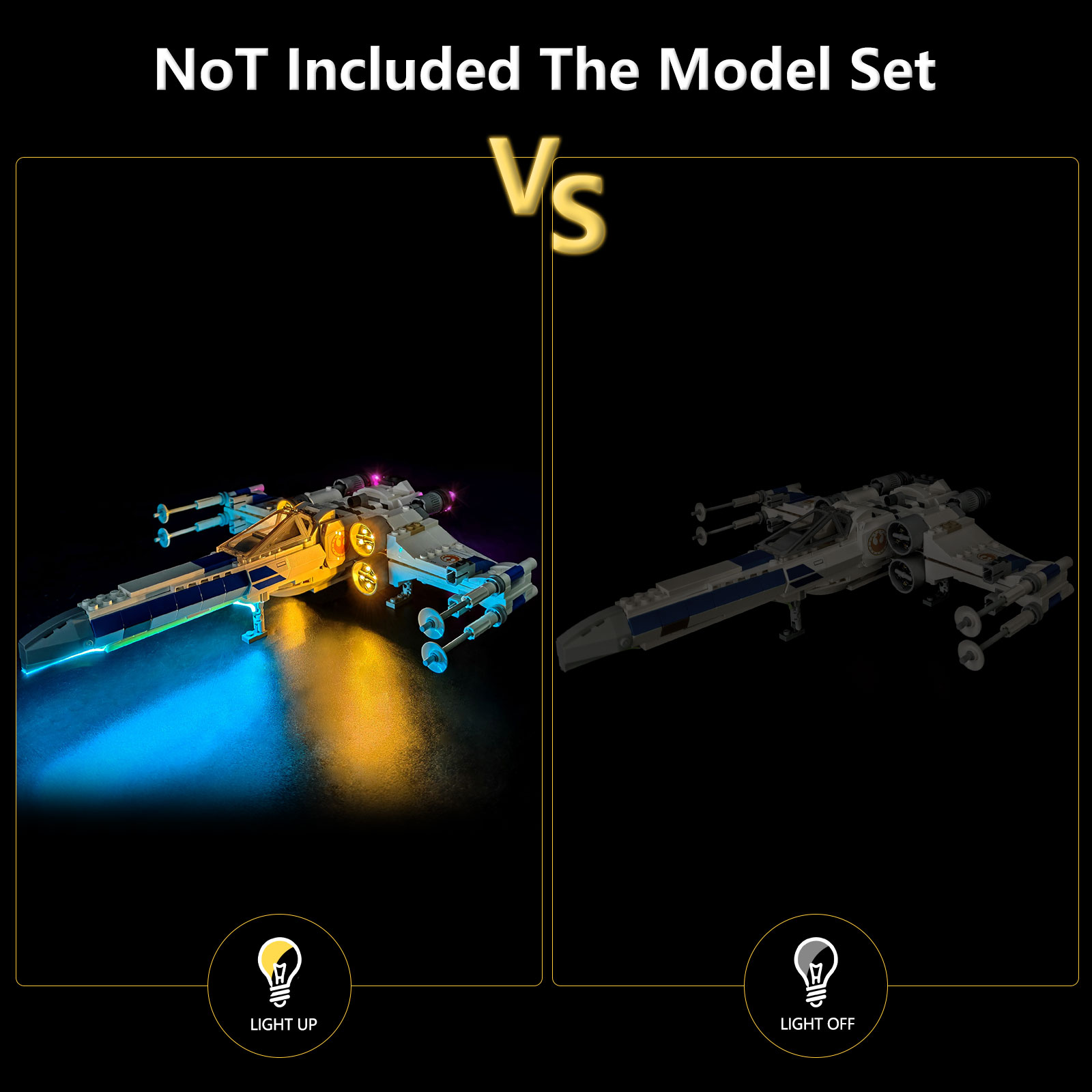 BRIXSPARK  LED Lights Kit for  - Model Kit X Wing 评论和价格
