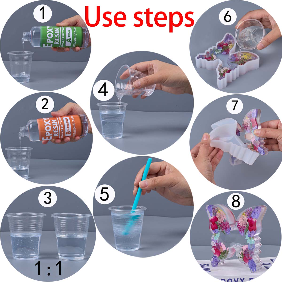 1:1 Ratio Epoxy Resin Kit Anti - Resin Kit Cast 评论和价格