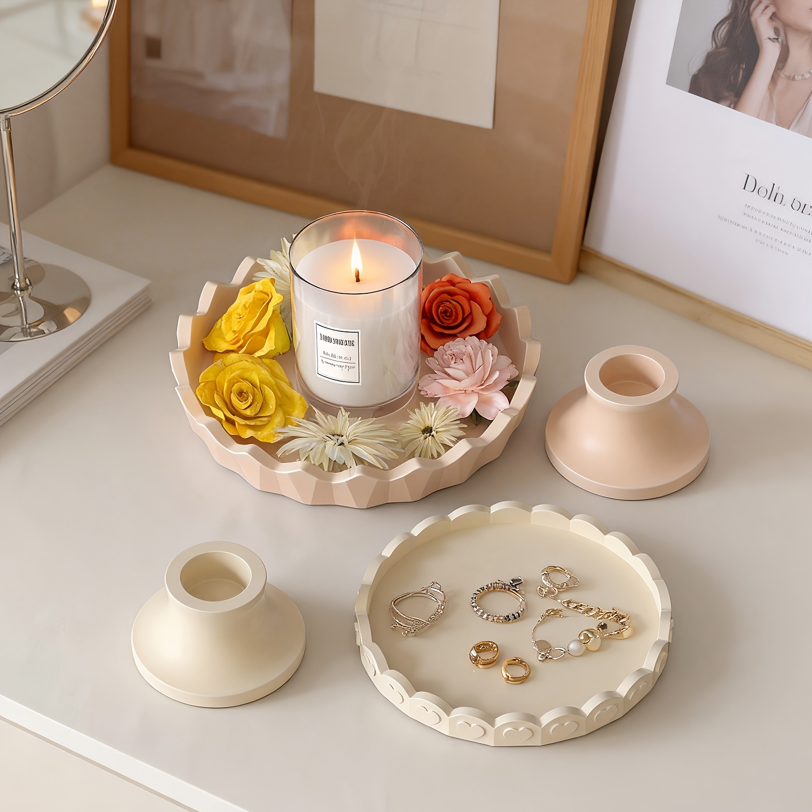 2pcs Silicone Tray Mold Set, R - Resin Kit Cast 评论和价格