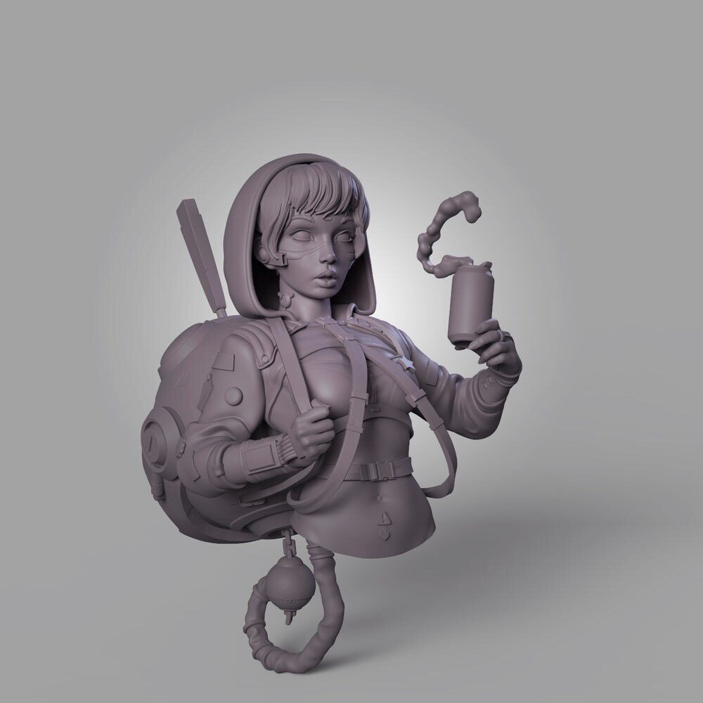 1/10 Cyberpunk Kiki Bust Resin - Model Kit Waifu 评论和价格