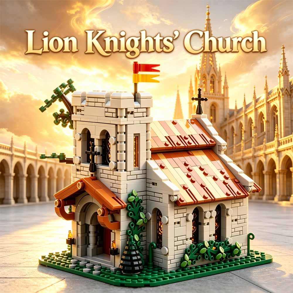 Medieval Lion Knights Church B - Model Kit Knight 评论和价格