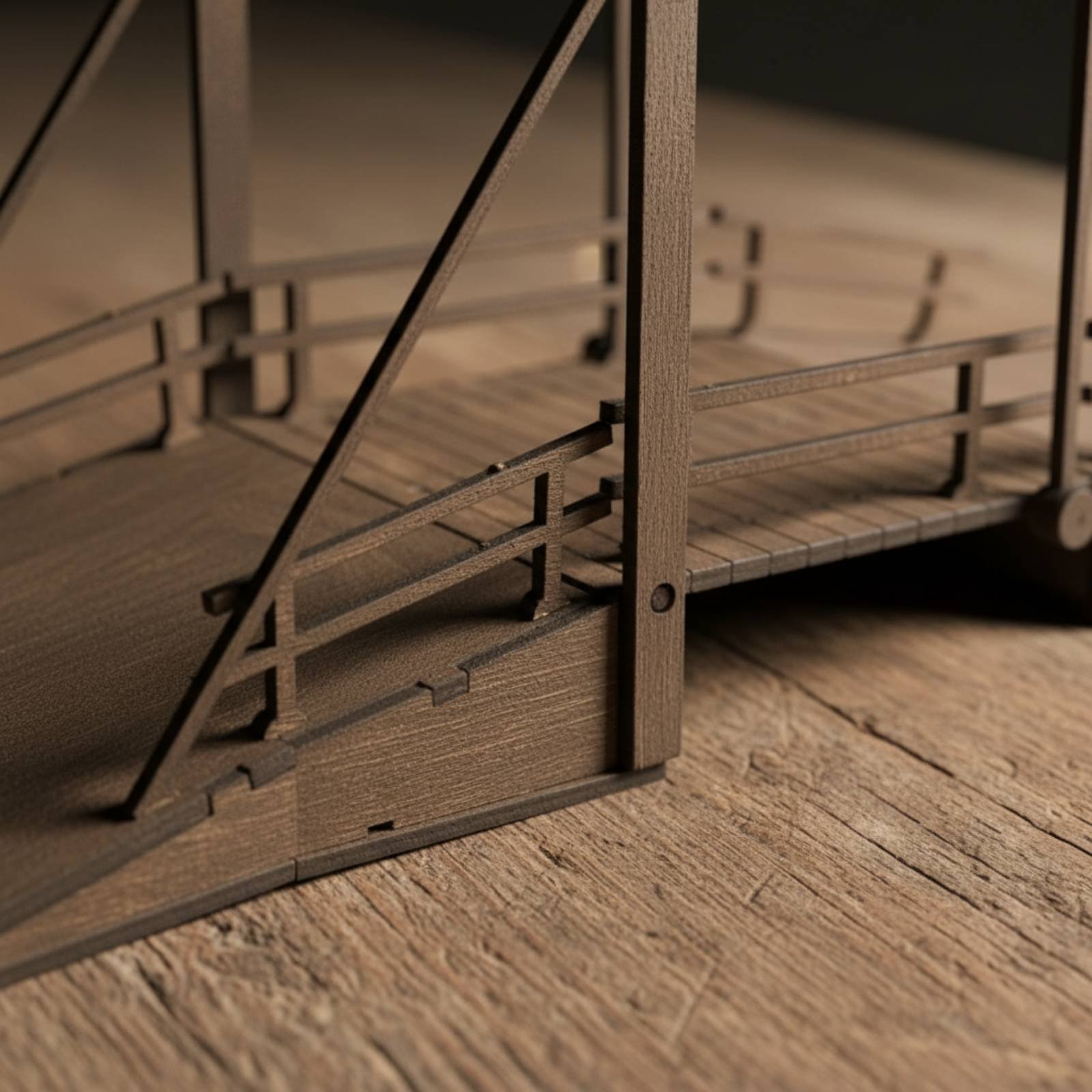 WW2 Display Scene Bridge Handm - Model Kit Ww2 评论和价格