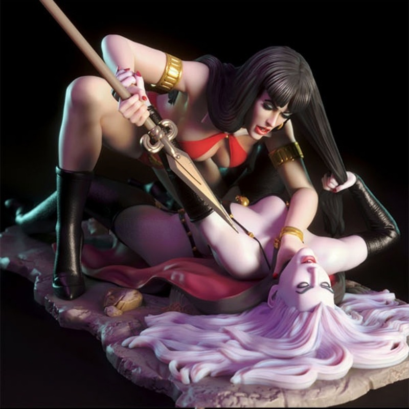 1/24 Scale Vampirella Vs Lady  - Model Kit Vs Figure 评论和价格