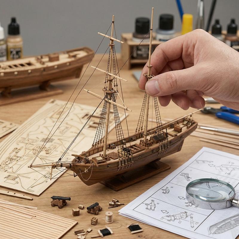Wooden Ship Model Kit - DIY Sa - Model Kit Lucario 评论和价格