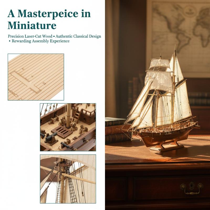 Wooden Ship Model Kit - DIY Sa - Model Kit Lucario 评论和价格
