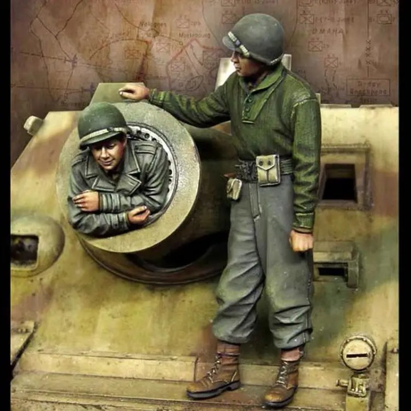 1/35 Scale Resin Figure Die-ca - Model Kit Ww2 评论和价格