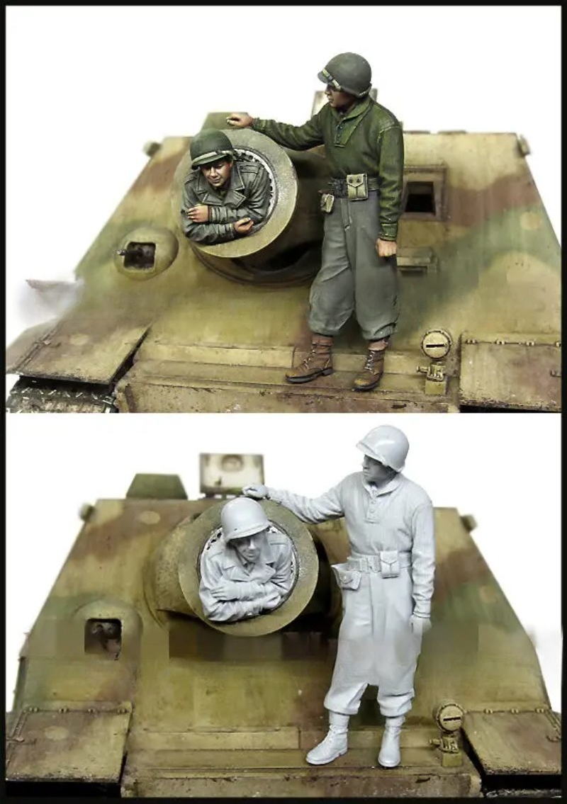 1/35 Scale Resin Figure Die-ca - Model Kit Ww2 评论和价格