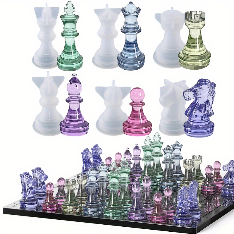 23pcs Chess Set with Silicone  - Resin Kit Cast 评论和价格