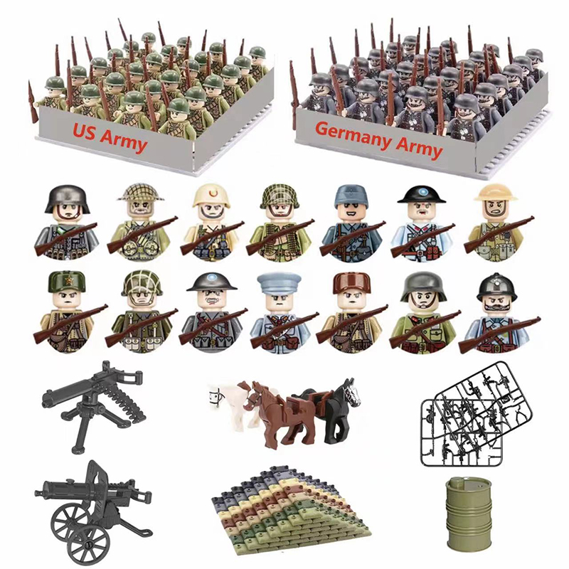 24pcs/batch WW2 Military Chara - Model Kit Ww2 评论和价格