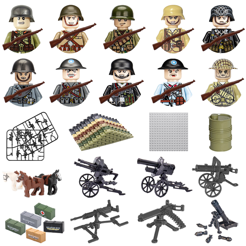 24pcs/batch WW2 Military Chara - Model Kit Ww2 评论和价格