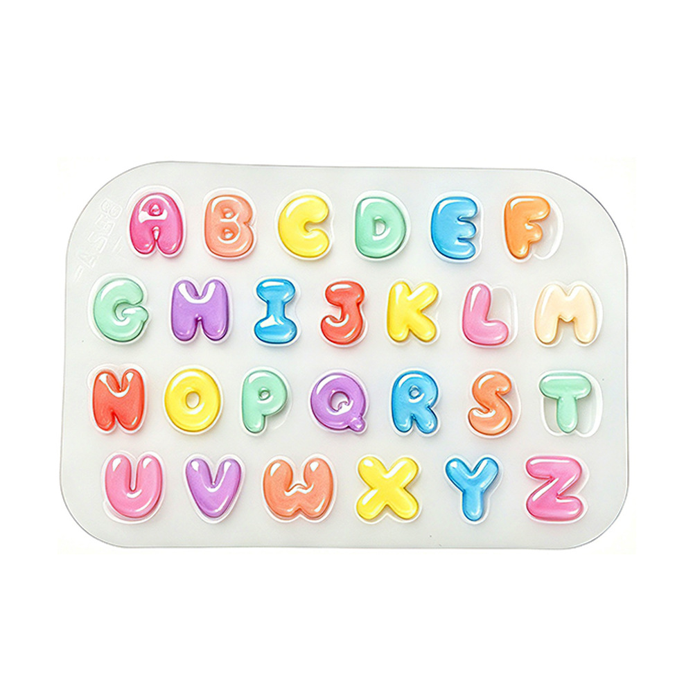 2Pcs Mini Letter Silicone Mold - Resin Kit Cast 评论和价格