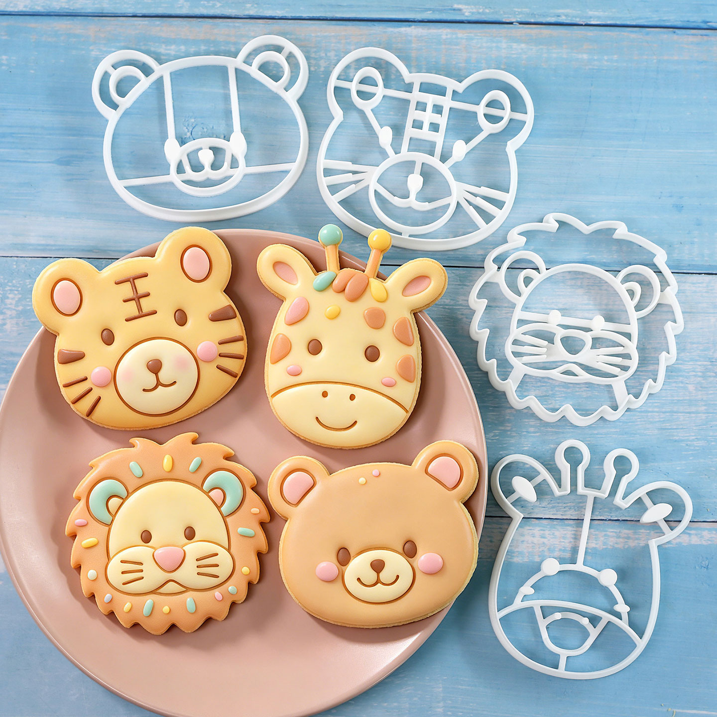 4 Pcs Animal Cookie Cutters Se - Model Kit Tank 评论和价格