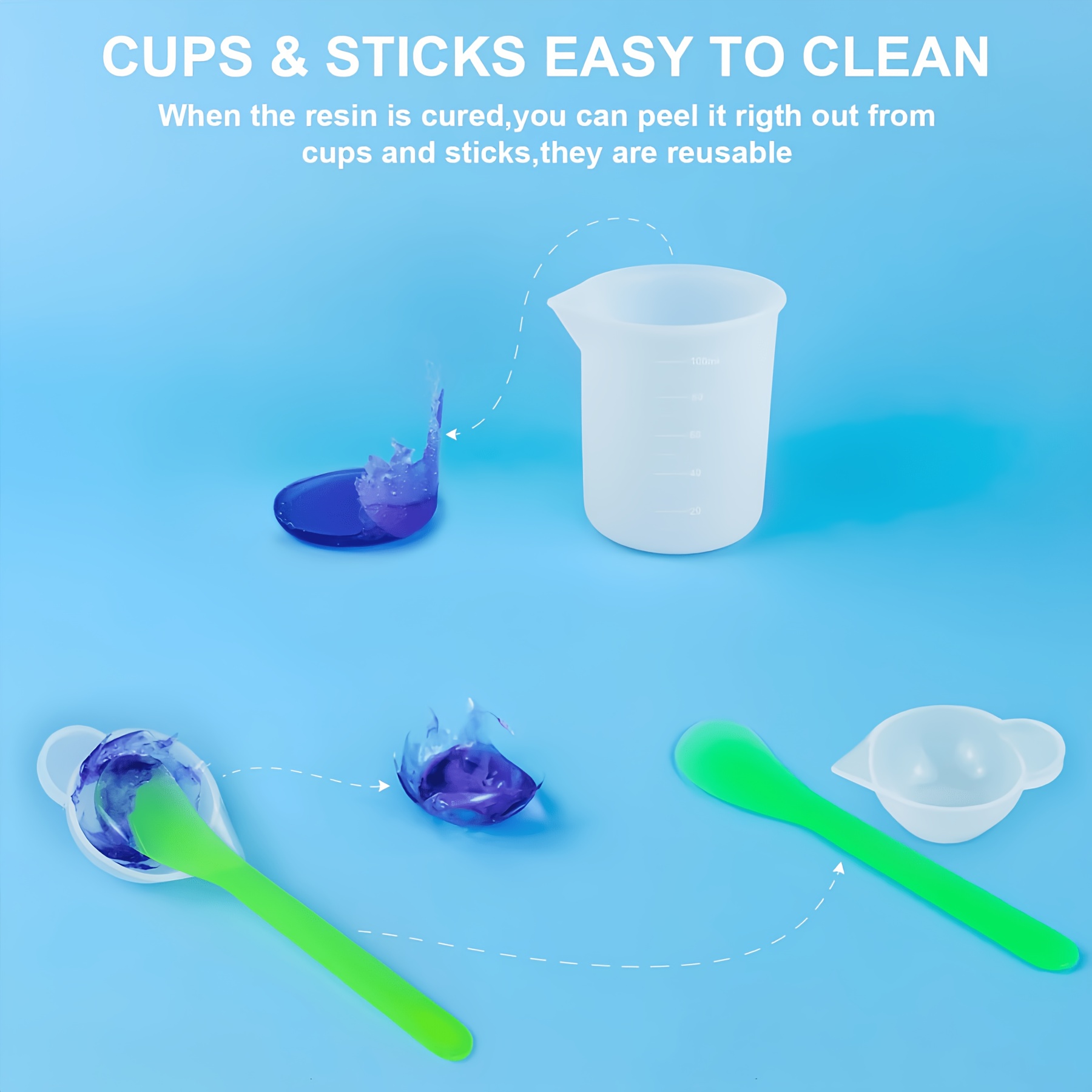 21pcs/Set Silicone Resin Casti - Resin Kit Cast 评论和价格