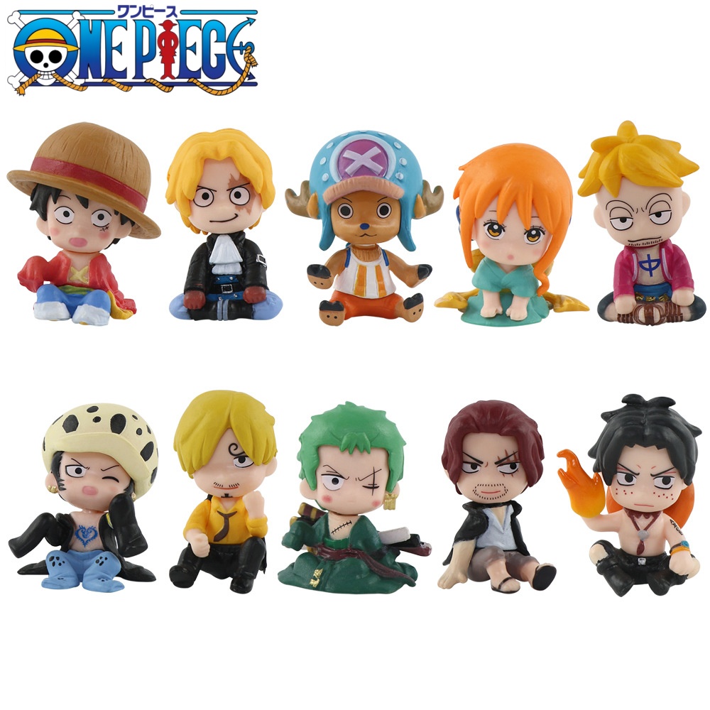 One Piece 10PCS  Figures Set L - Model Kit Judge 评论和价格
