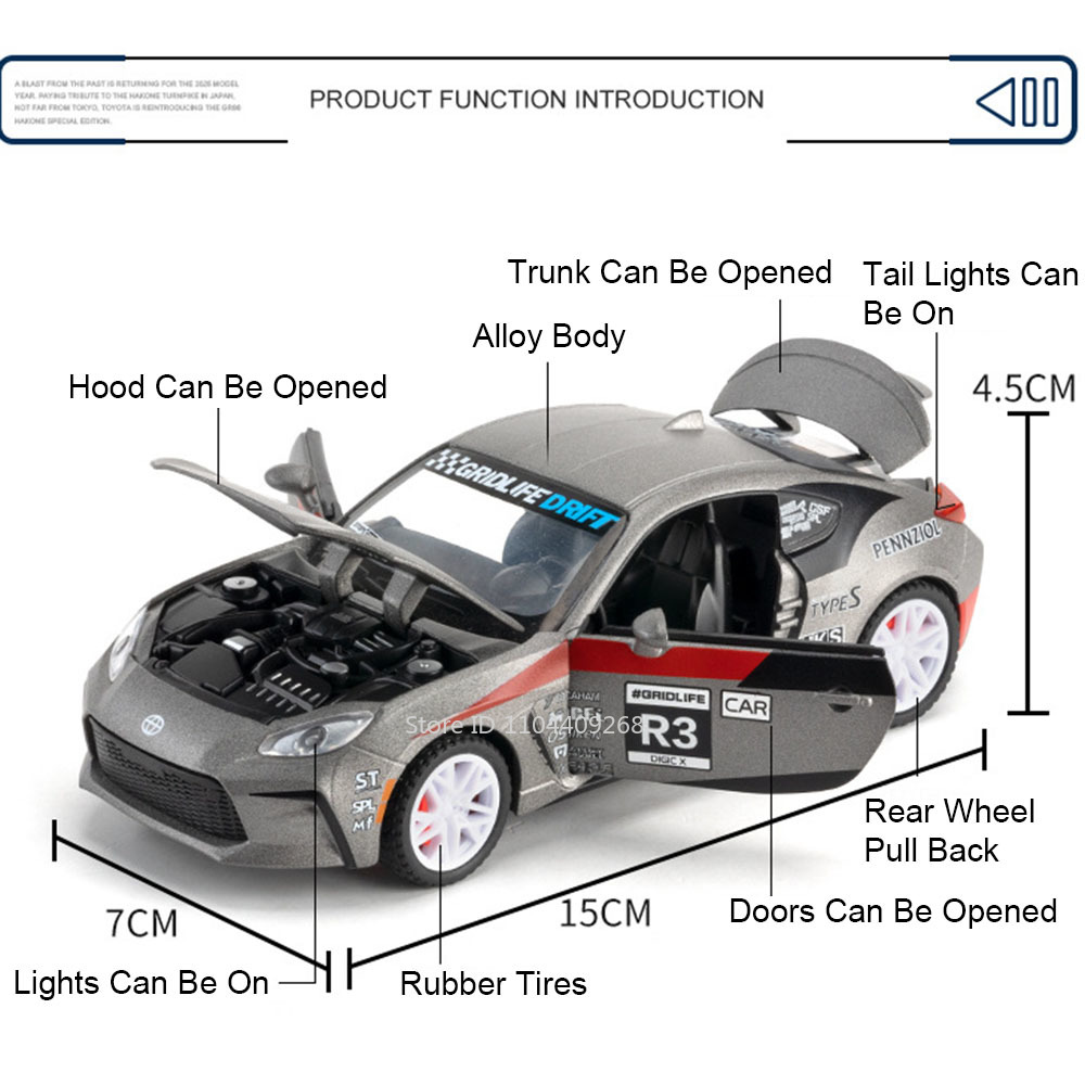 1:32 Scale GR86 AE86 Sports Ca - Model Kit Ae86 评论和价格