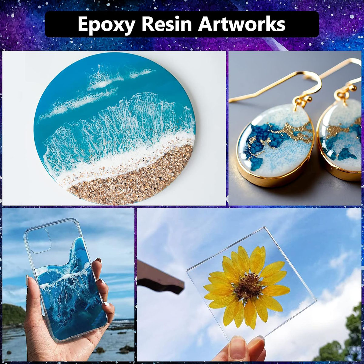 1000ml Crystal Clear Epoxy Res - Resin Kit Cast 评论和价格