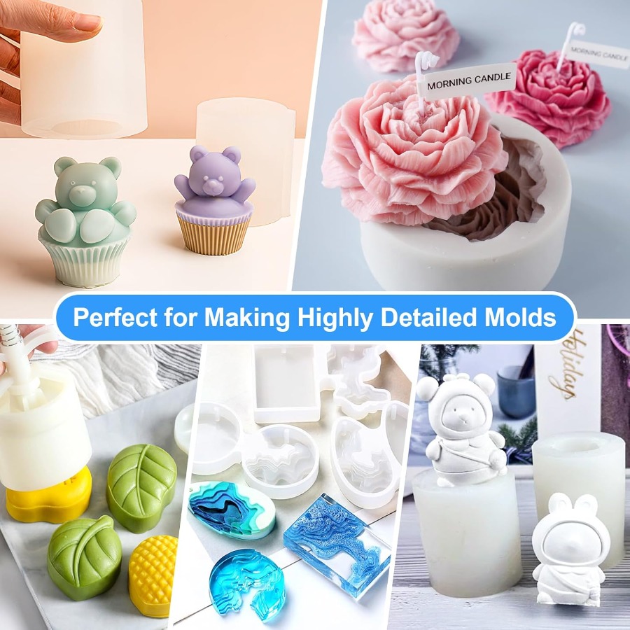 Silicone Mold Making Kit, 38.8 - Resin Kit Cast 评论和价格