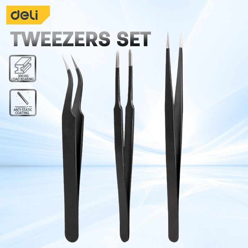 Deli 3PCS Tweezers Set Upgrade - Model Kit Nippers 评论和价格
