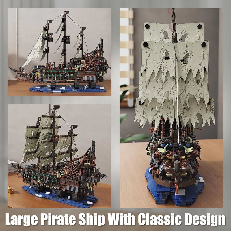 2159pcs Pirate Ship Building K - Model Kit Lucario 评论和价格